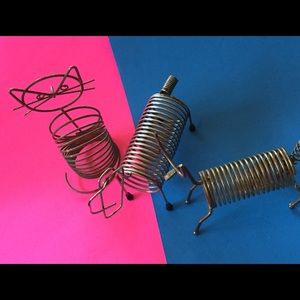 Vintage metal letter holder